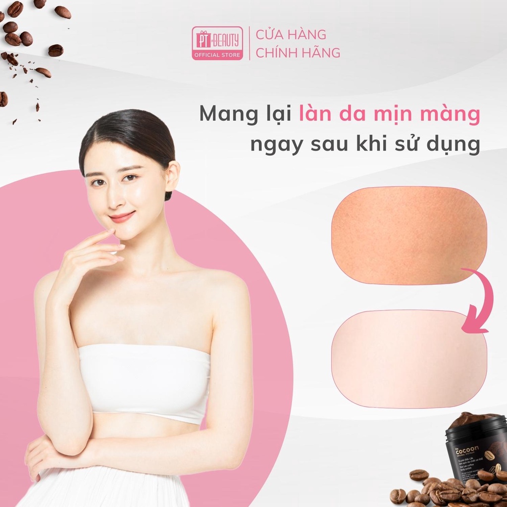 Tẩy tế bào chết body cà phê Đắk Lắk Cocoon cho làn da mềm mịn và rạng rỡ 200ml