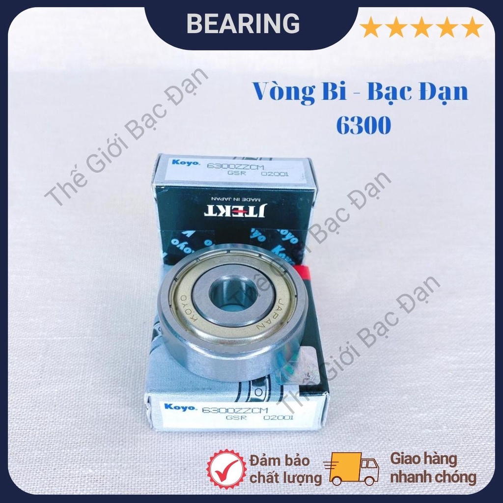 Vòng bi bạc đạn 6300,6301,6302,6303,6304 ZZCM KOYO -chất lượng cao -Thế Giới Bạc Đạn