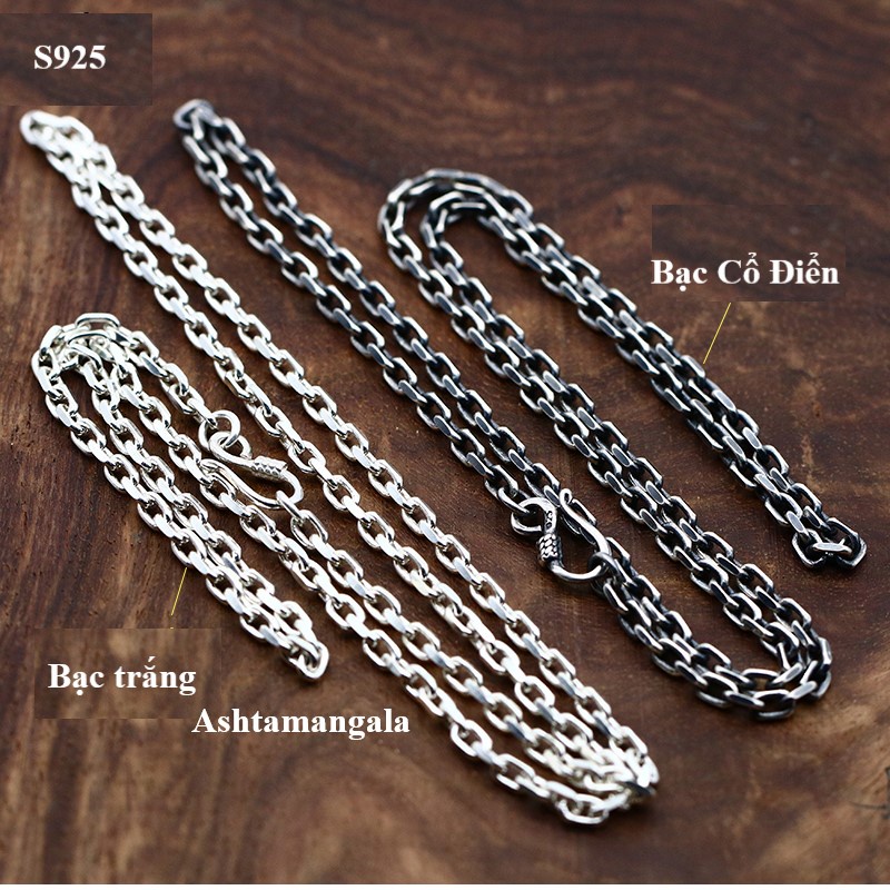 Dây chuyền Bạc Thái S925 Dây chuyền thời trang cá tính