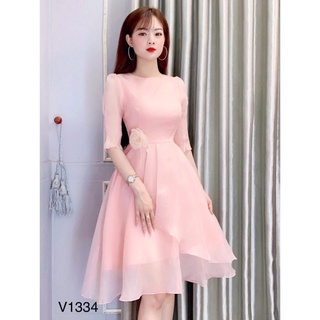 Váy be xòe thắt nơ lưng