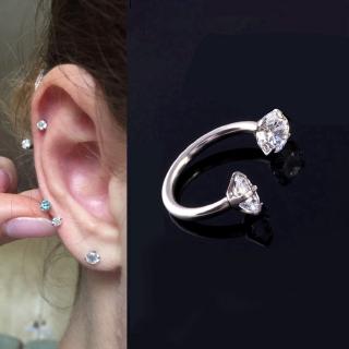Khuyên mũi 3mm đơn giản đính đá cho nữ