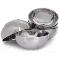 Bát inox chống nóng,bát 2 lớp cách nhiệt size 14-20cm