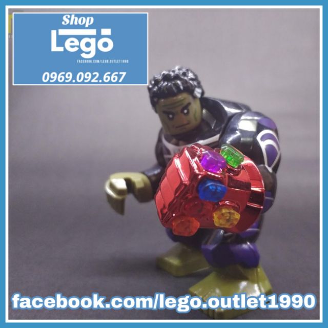 Xếp hình Găng tay vô cực Iron Man Infinity Gauntlet Avengers Endgame Siêu anh hùng Marvel Lego Minifigures PRCK GD212