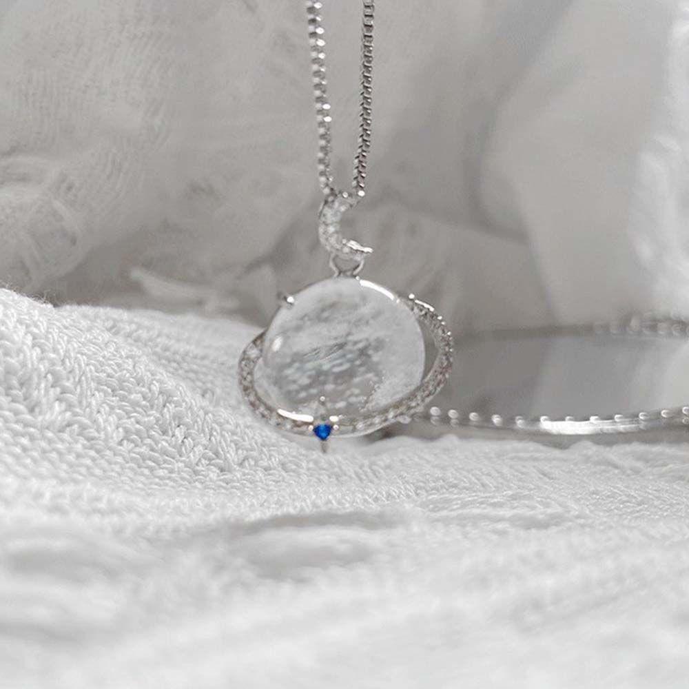 Vòng cổ MặT Trăng Và Ngôi Sao ĐíNh Đá Sang TrọNg|Vòng cổ Mặt Hình Hành Tinh Màu Sắc Phong Cách Hàn Quốc