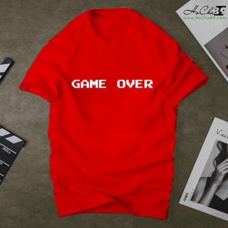Áo Thun GAME OVER - Màu ĐỎ - HoCha89 - Cotton 4C Cao Cấp Siêu mát (Không đúng cotton 4c tặng free áo - Có Hình Thật)