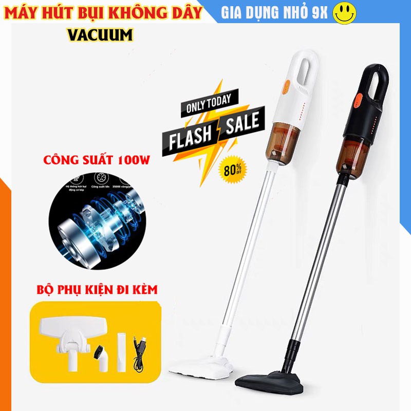 Máy hút bụi không dây cầm tay VACUUM, công suất 200W- Hút sạch mọi vị trí, vô cùng tiện lợi