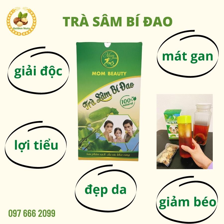Trà sâm bí đao thanh nhiệt giảm béo, eo thon, giải độc cơ thể, lợi tiểu