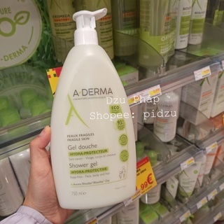 Sữa rửa mặt/ sữa tắm da cho mụn Aderma 750ml