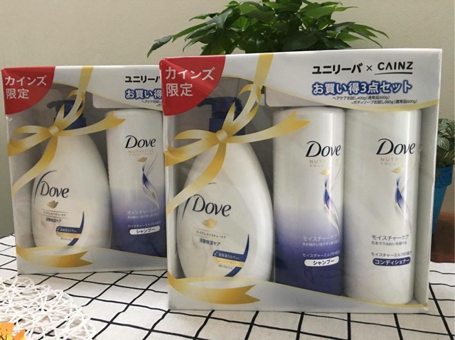 SET 3 DẦU GỘI+ XẢ+ SỮA TẮM DOVE NHẬT BẢN