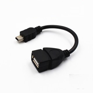 Cáp OTG đầu vuông Mini USB to USB. Cáp cắm USB ô tô