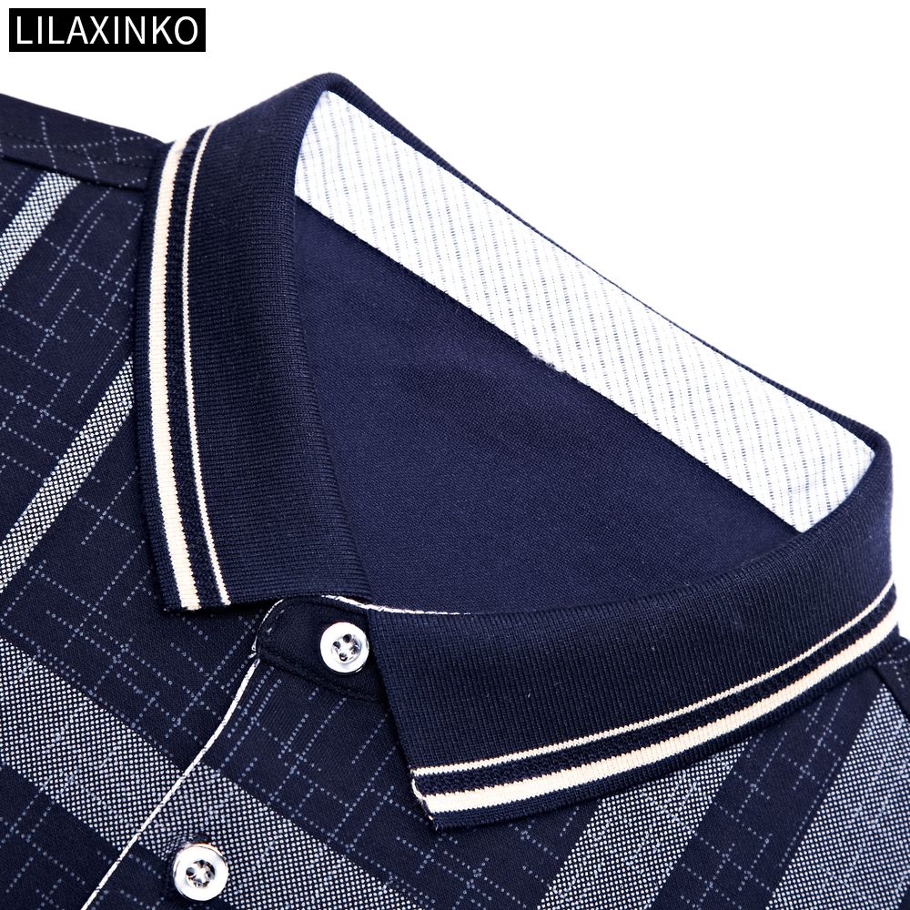 Áo Thun Polo Cotton Tay Dài Kẻ Sọc 3 Màu Thời Trang Thu Đông Cho Nam