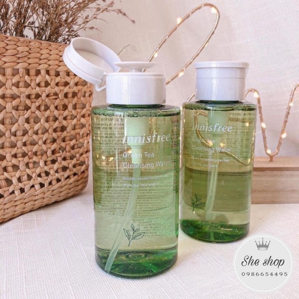 Nước tẩy trang Innisfree-Nước tẩy trang mẫu mới chai lớn 300ml|MẪU MỚI|