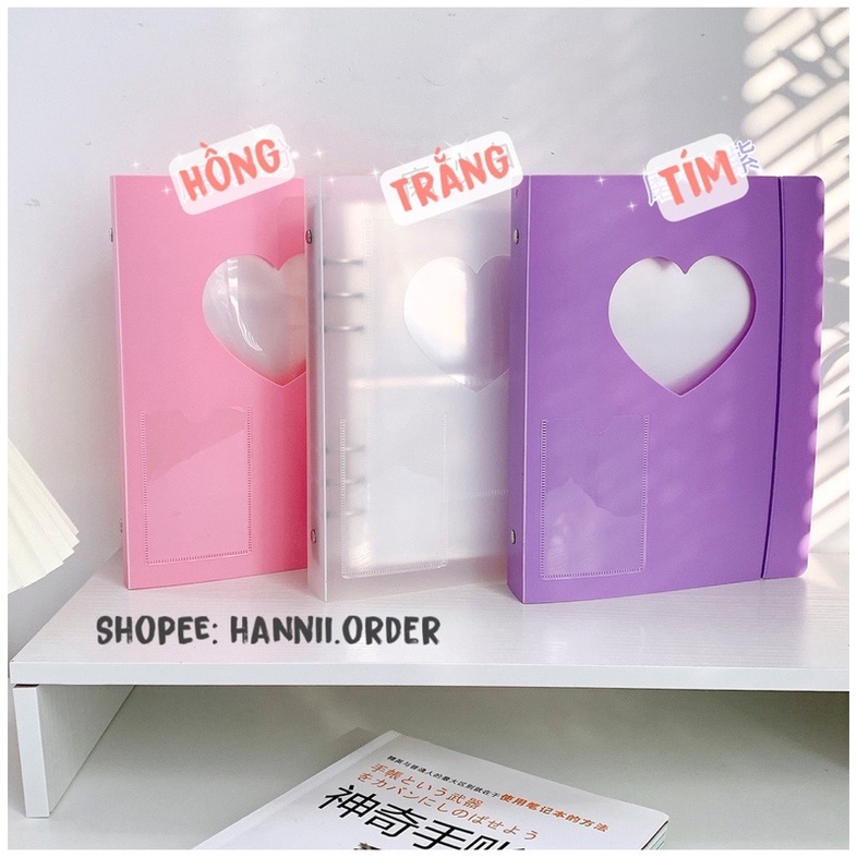 Bìa binder trái tim 6 còng