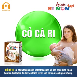 HI MOM Lợi Sữa HaPi Babyplus, Hỗ Trợ tăng Tiết Sữa, Giảm Nguy Cơ Tắc Tuyến Sữa