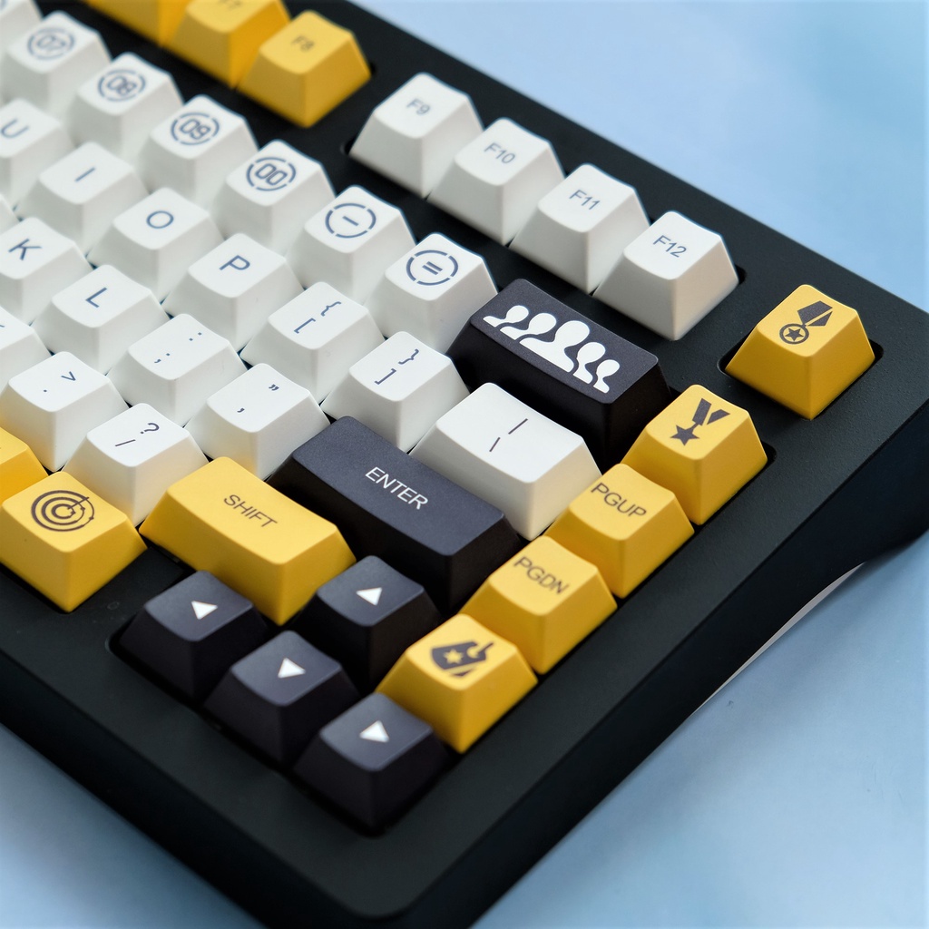 Bộ bàn phím cơ PBT 163Keys Cherry Profile, Quy trình thăng hoa bằng thuốc nhuộm, tương thích với Gateron Kailh Cherry MX Switch và ANSI Layout