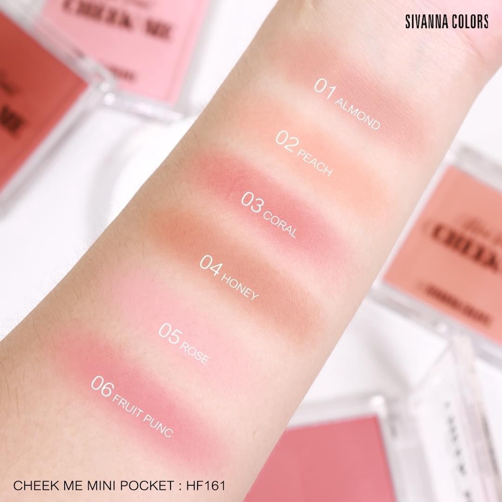 Phấn Má Hồng Sivanna Cheek Me Mini Pocket HF161 Thái Lan