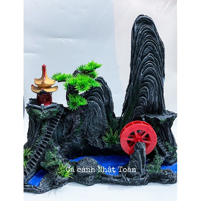 TIỂU CẢNH TRANG TRÍ HỒ CÁ NON BỘ 35X8X36CM