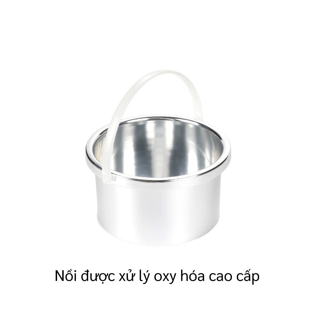 COMBO Nồi Nấu Sáp Wax Lông Pro 100 + Sáp Wax Lông Cao Cáp + 5 Que Gạt Gỗ Lớn - Bộ Tẩy Lông