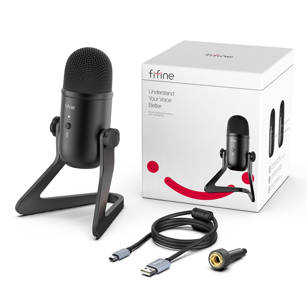 FIFINE K678 - HÀNG CHÍNH HÃNG - Mic thu âm để bàn cổng USB dành cho Máy tính