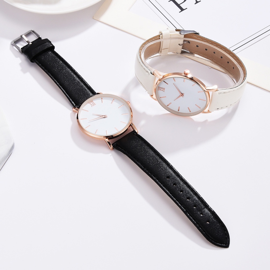 Đồng hồ DZINER nam nữ unisex dây da thời trang kiểu dáng đơn giản bazic ND38