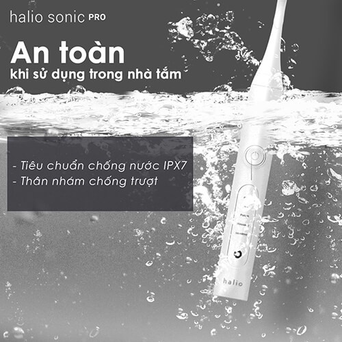 [Mã COSLXT5 giảm 10% đơn 600K] Combo Bàn chải điện Sonic Màu White &amp; Máy Tăm Nước Halio UltraClean Màu Periwinkle