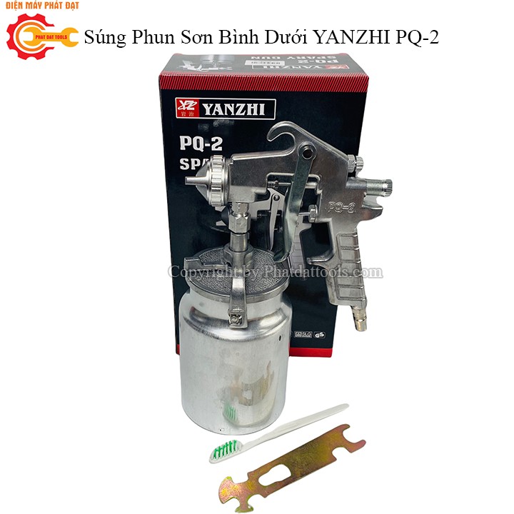 Súng Phun Sơn Bình Dưới YANZHI PQ-2-Dung Tích 1000ml-Hàng Chính Hãng