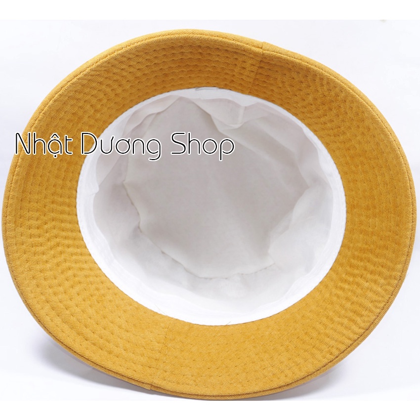 Nón Bucket vành cụp- Nón tai bèo thêu We Run Together chất nhung cao cấp phù hợp cho cả nam và nữ