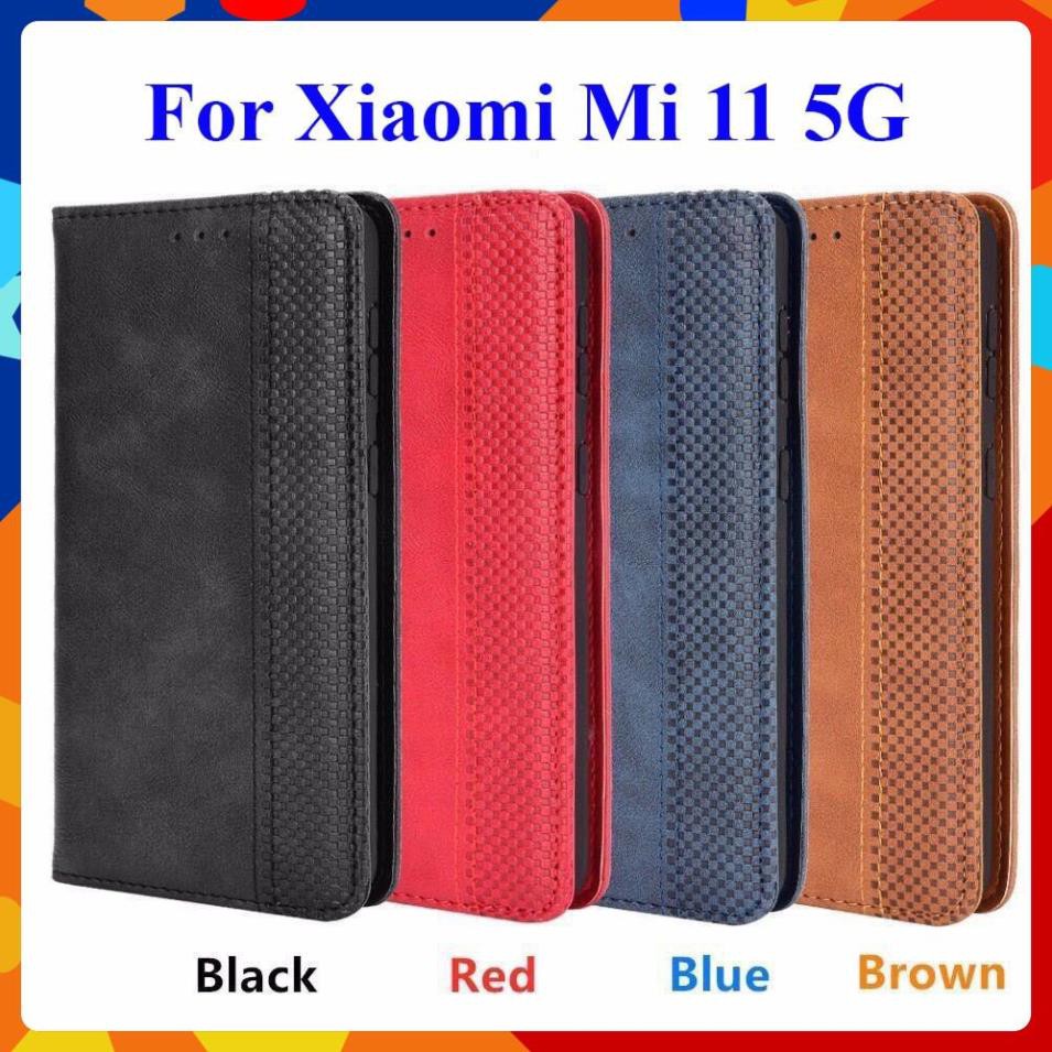 [FreeShip] Bao da dạng ví Xiaomi Mi 11 5G (cam kết xịn) hit nam châm, ngăn đựng thẻ ATM tiền tiện lợi