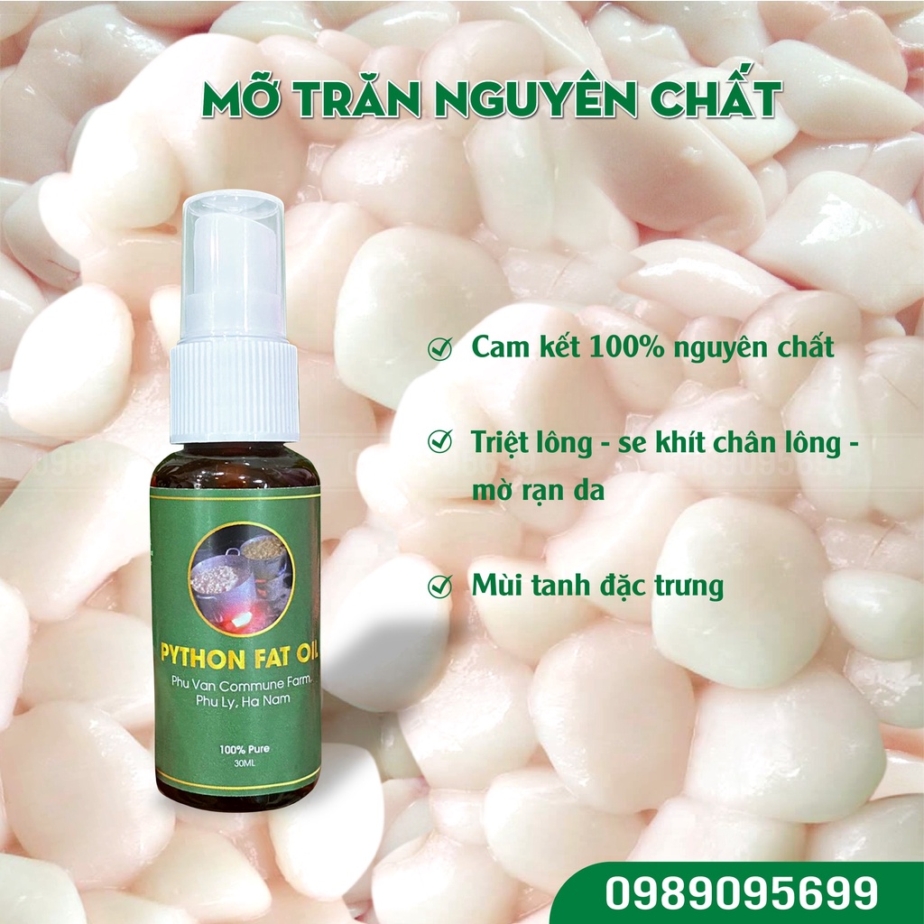 Mua Mỡ trăn nguyên chất thiên nhiên triệt lông làm chậm quá trình mọc ...