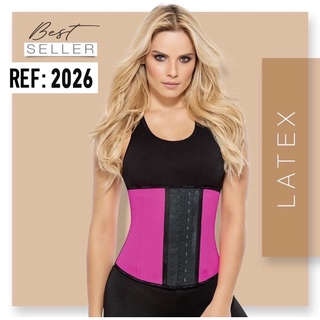 Nịt bụng latex ann chery mã 2026 màu hồng - xanh - tím