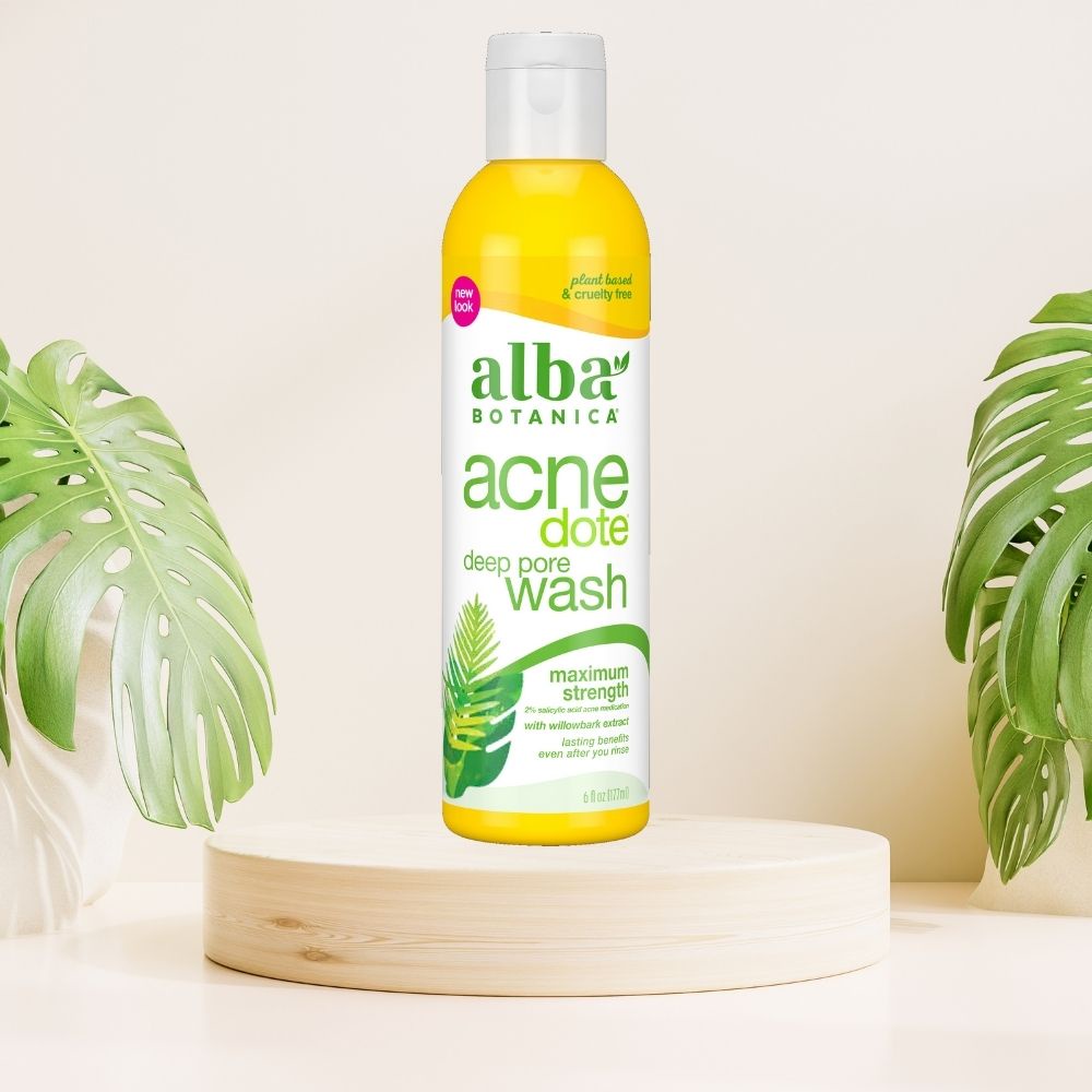 Sữa rửa mặt làm sạch sâu cho da mụn ALBA BOTANICA ACNEDOTE DEEP PORE WASH 177ml