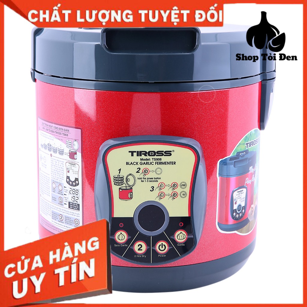 Nồi Làm Tỏi Đen,  Máy Làm Tỏi Đen Tiross TS908 (6L) - Đỏ - Hàng chính hãng