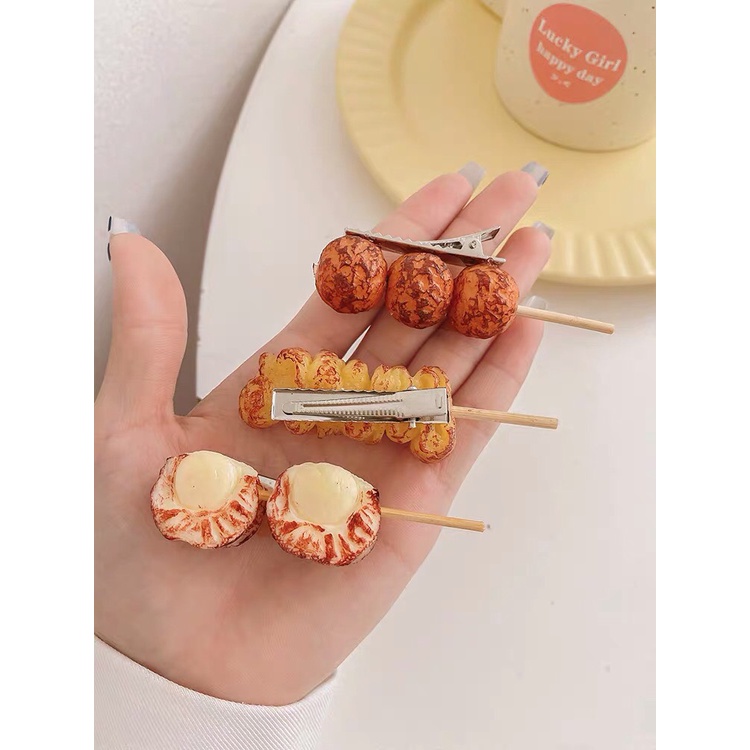Kẹp Tóc Mái Hình Đồ Ăn Hấp Dẫn Cute 😍