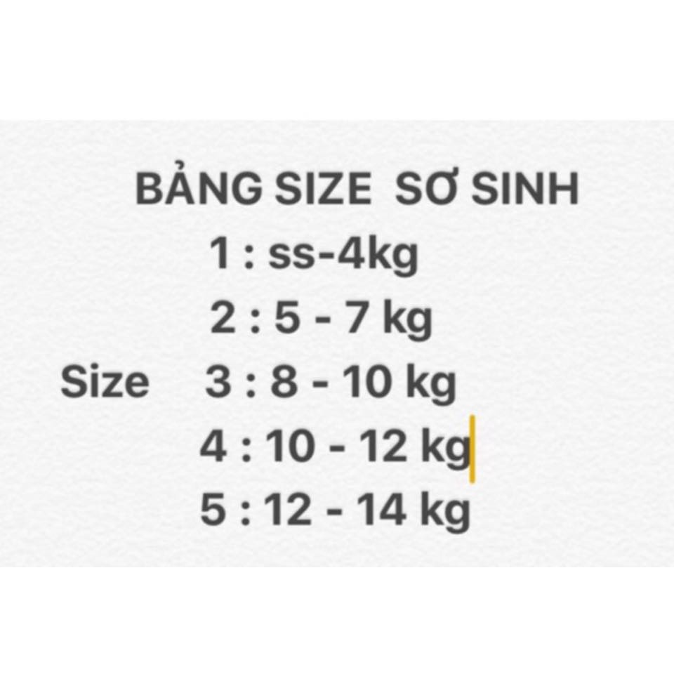 Combo 5 Quần dài sơ sinh màu trắng ống bo Bosini cho bé từ sơ sinh đến 16kg_Loại Bo