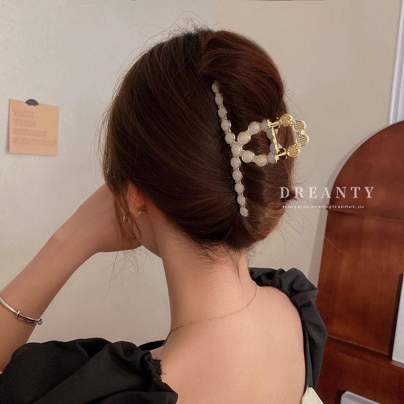 Kẹp Kim Loại Hình Học Đơn Giản Thời Trang Cao Cấp