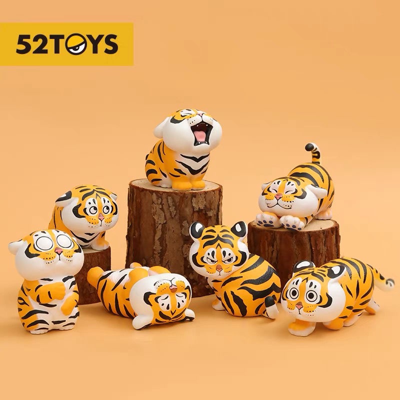❤sản phẩm chính thức❤52TOYS Tôi không phải là cuộc sống hàng ngày của con hổ nhỏ Hộp mù Quà tặng Con búp bê Người mẫu Đồ chơi quà sinh nhật