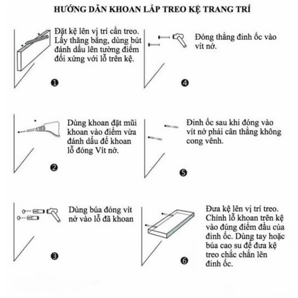 Kệ treo tường chữ U gỗ tự nhiên ngang dài 30cm (kengcu30)