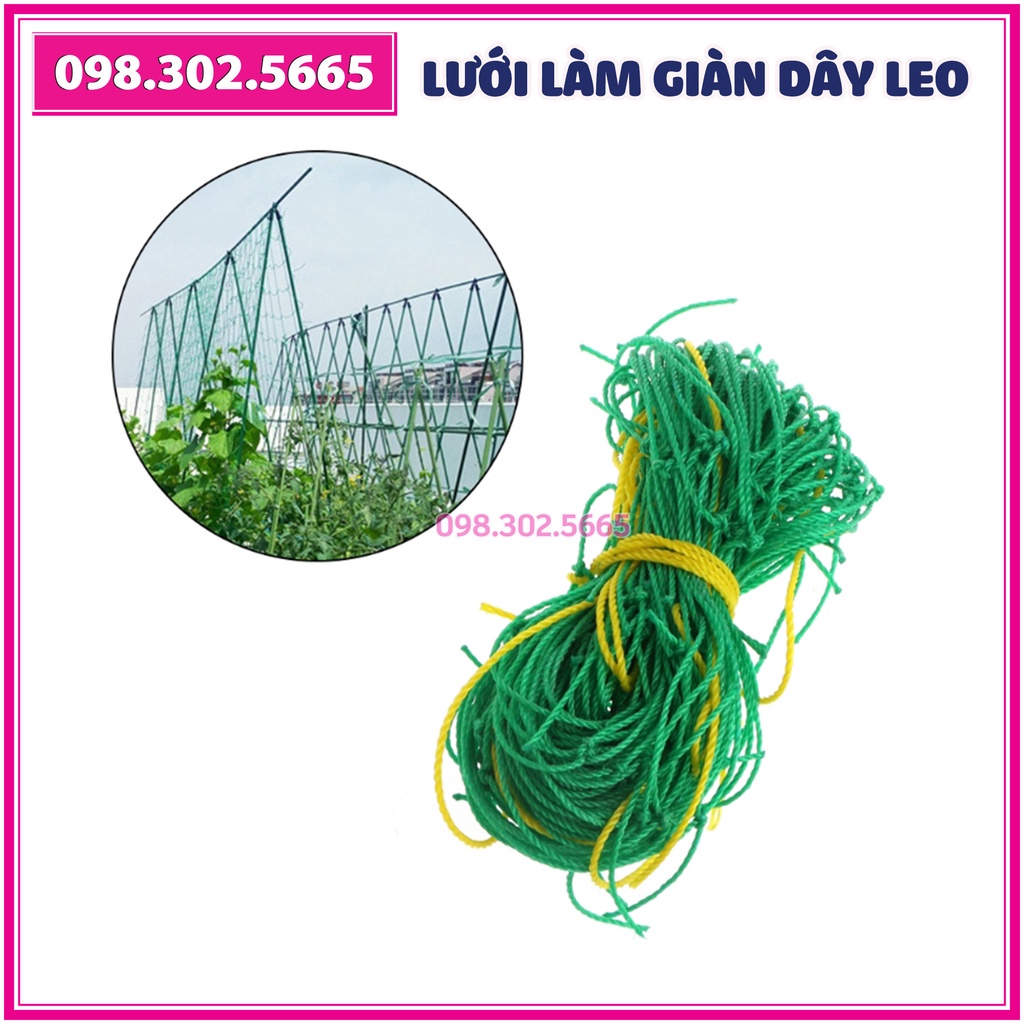 Lưới làm giàn dây leo - 3,6m x 1,8m - bền chắc, đẹp