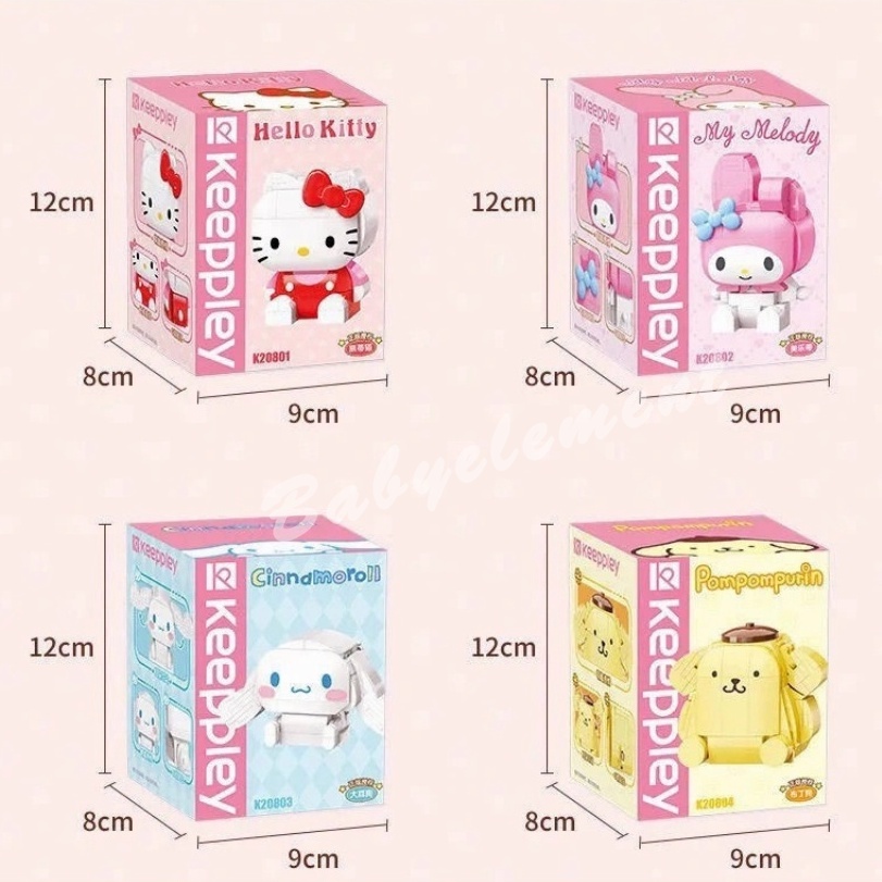 KP Triều Chơi Sanrio Khối Xây Dựng Hello Kitty Giai Điệu Của Tôi Kuromi Mô Hình Trang Trí Tự Làm Người Lớn Đồ Chơi Trẻ Em Quà Tặng