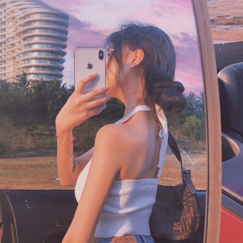  【Cocory】 Áo croptop dệt kim hai dây cổ chữ V thời trang gợi cảm cho nữ | BigBuy360 - bigbuy360.vn