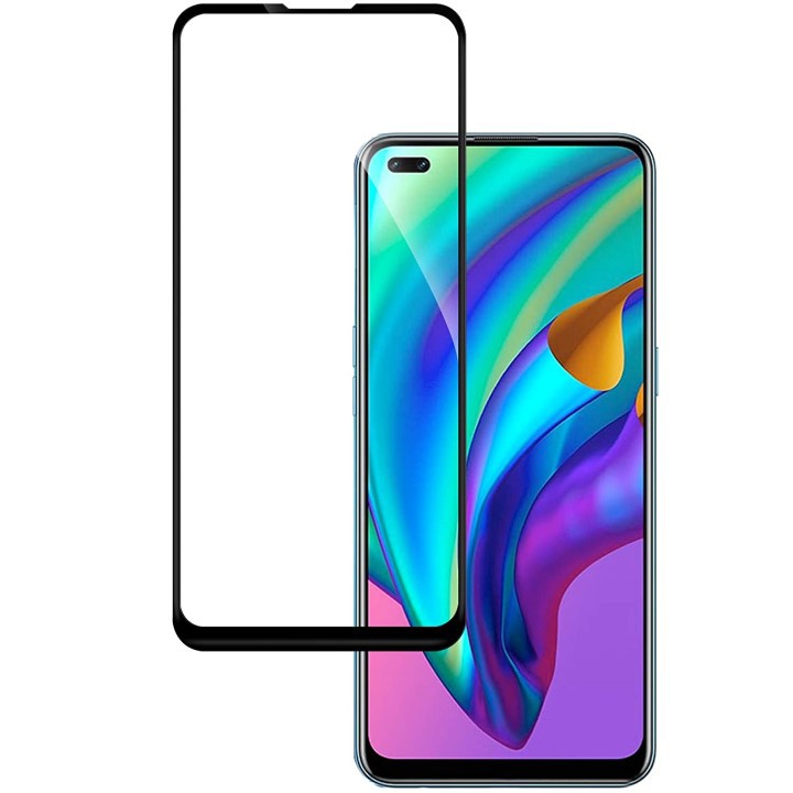 Kính cường lực Oppo A93 Full màn hình / Chống nhìn trộm / Chống vân tay / Không viền màu