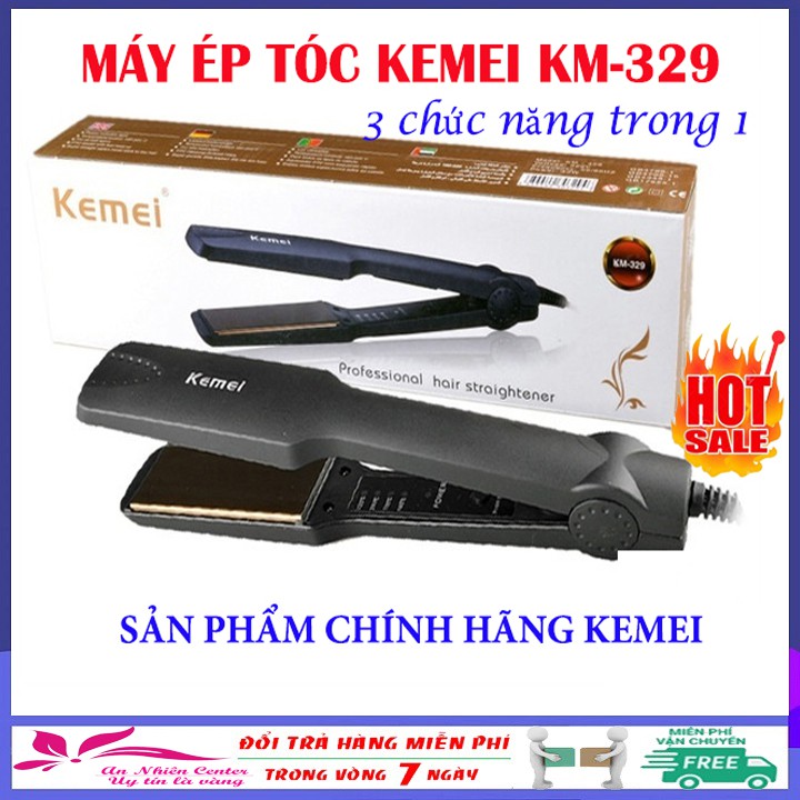 [Giá sập sàn] Máy làm tóc đa năng 4 mức chỉnh nhiệt Kemei 329