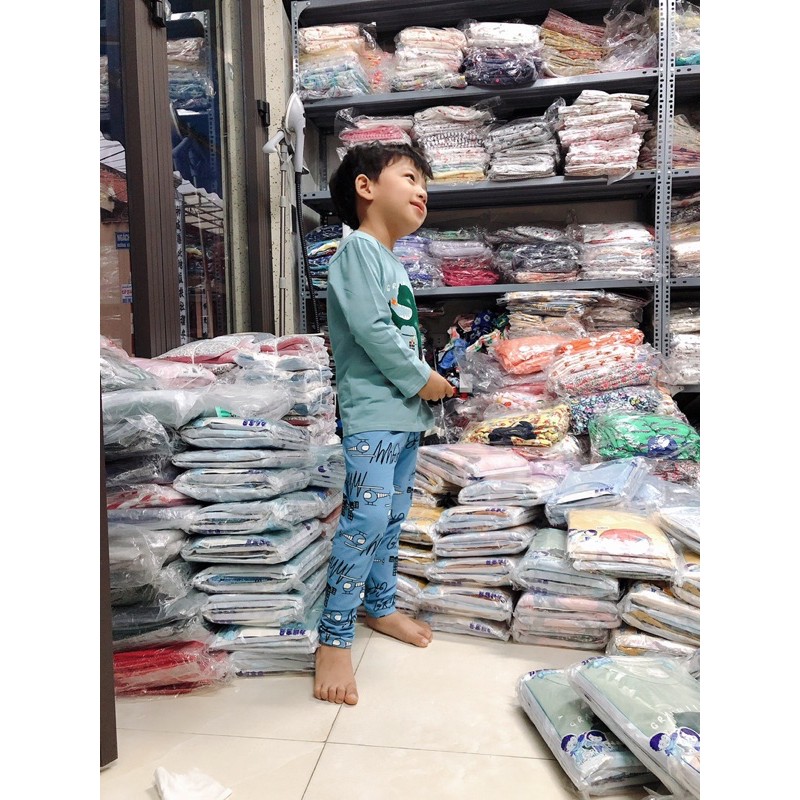 [17kg-26kg] Bộ cotton Quảng Châu cho bé trai bé gái dài tay cao cấp chất siêu đẹp