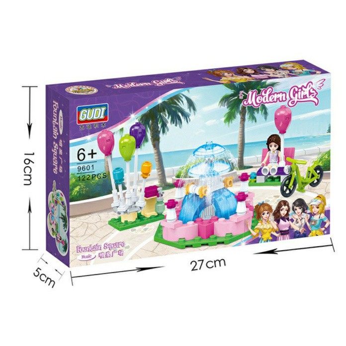 Xếp hình lego 💞FREESHIP💞 Đồ chơi cho bé gái - Lego công chúa và đài phun nước hàng Quảng Châu chất lượng cao