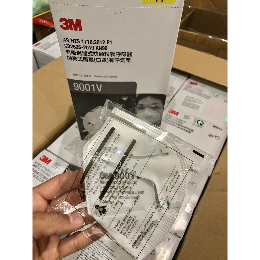 Khẩu trang 3M 9001V có van thoáng khí | BigBuy360 - bigbuy360.vn