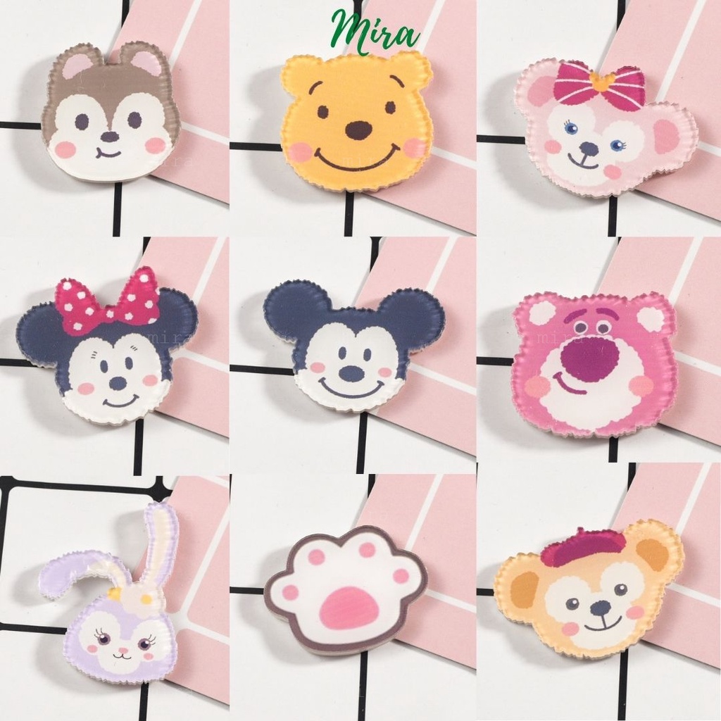 Ghim Cài Huy Hiệu Acrylic  Pin Cài Trang Trí Áo Mũ Nón Túi Xách Ví Cặp Balo Đi Học Cực Cute MIRA-GC00802