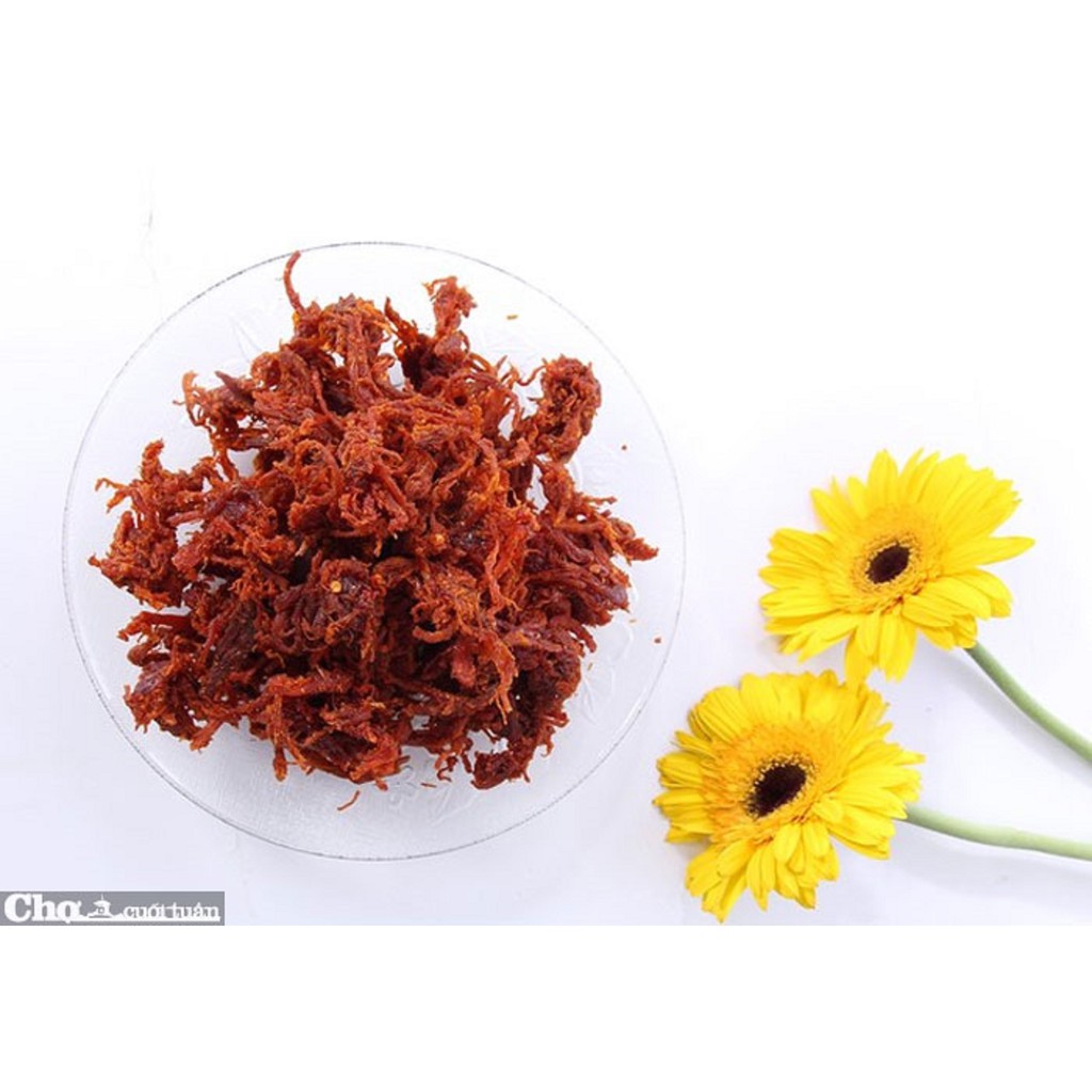 [Mã 77FMCGSALE1 giảm 10% đơn 250K] 500g khô bò sợi - thịt heo vị bò
