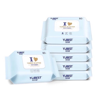 Khăn Giấy Ướt YUBEST nội địa Trung 80 tờ