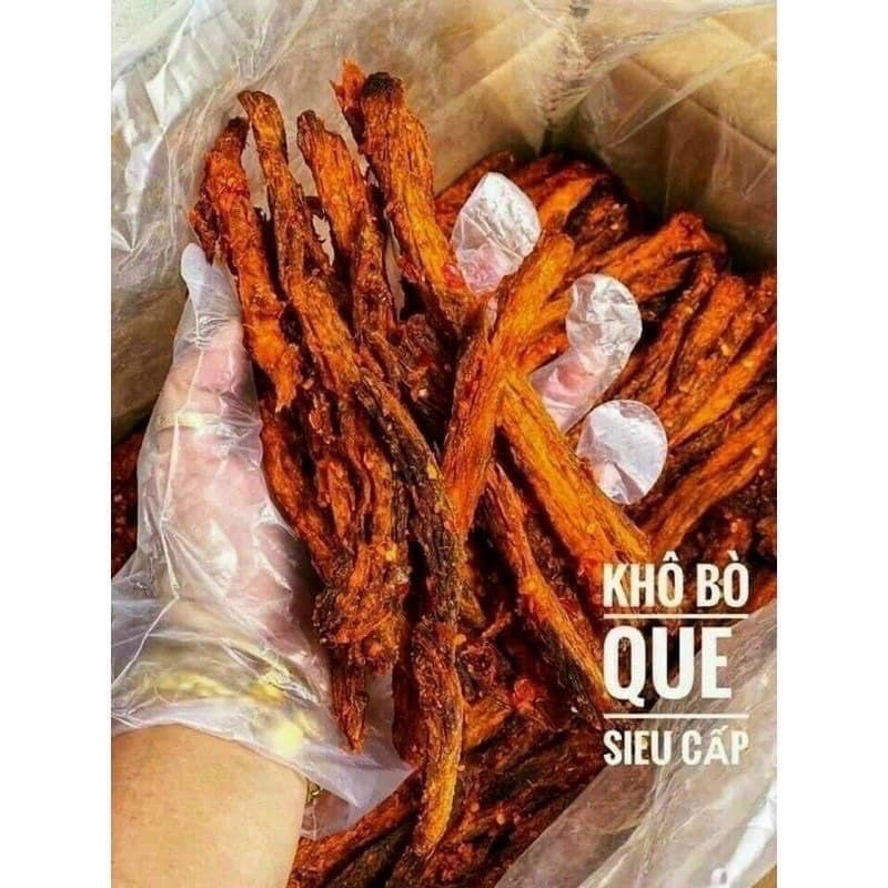 Khô bò que Hồng Ngự  loại 1 TRAMSHOP1993 cay đậm vị ngon túi 1kg