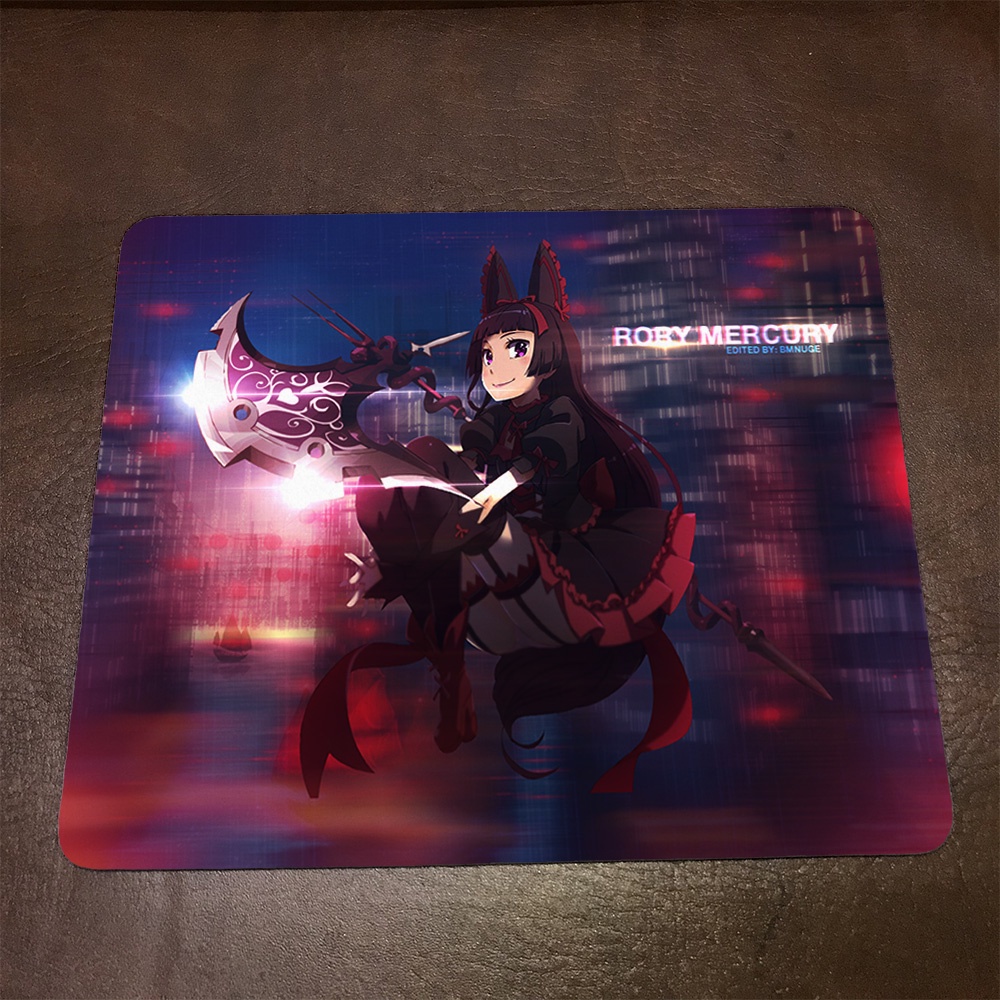 Lót chuột máy tính Anime GATE Wallpapers 1 Mousepad cao su êm ái. Nhận in theo yêu cầu